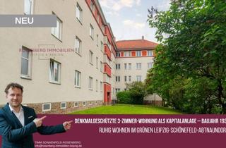 Wohnung kaufen in Fliederhof 6 WE06/10, 04347 Leipzig, Gepflegte 3-Zimmer-Kapitalanlage im charmanten Altbau – Baujahr 1935 in Leipzig / Schönefeld