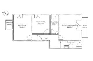 Wohnung kaufen in 63477 Maintal, Lichtdurchflutete Eigentumswohnung mit Balkon und Stellplatz