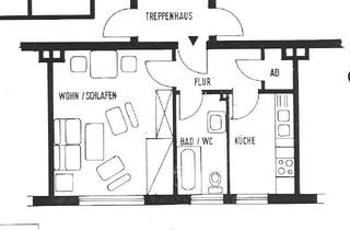 Wohnung mieten in 90443 Steinbühl, 1-Zimmer-Wohnung mit Wohnküche in Nürnberg Steinbühl