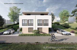 Doppelhaushälfte kaufen in Untere Bergstarße, 09224 Grüna, Moderne Doppelhaushälfte in ruhiger Waldrandlage von Grüna I Massive Bauweise I schlüselfertig