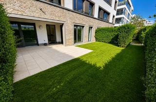 Wohnung mieten in Ella-Bergmann-Michel-Straße 13, 60438 Frankfurt, Helle Erdgeschosswohnung mit großer Terrasse, Privatgarten & E-Ladestation