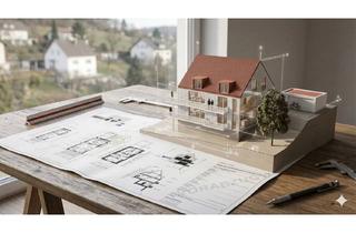 Grundstück zu kaufen in 86356 Neusäß, Architektenplan & Baugenehmigung inklusive! Grundstück mit unverbaubarem Blick ins Grüne