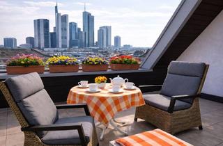 Haus mieten in Skylineblick, 60323 Frankfurt, Frankfurt am Main - Luxuriöse 3-Zimmer Penthouse Wohnung im Westend Frankfurt