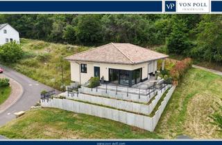 Haus kaufen in 55568 Staudernheim, RESERVIERT: Rückzugsort mit Weitblick, neuwertiger Bungalow mit Terrasse und Energieklasse A