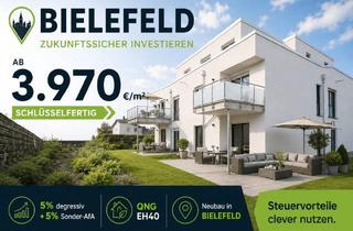 Wohnung kaufen in 40212 Düsseldorf, Düsseldorf - In BIELEFELD: SOLIDE Invest Möglichkeit: Hohe Afa durch QNG-Cert. EH40 Immobilien mit KfW296.