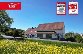 Haus kaufen in 32479 Hille, Hille - Vielseitiges Wohn- und Geschäftshaus - großzügige Gewerbefläche und beste Sichtlage...