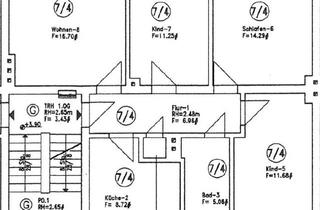 Wohnung kaufen in 01589 Riesa, Riesa - Vermietete 4-Zimmer-Eigentumswohnung mit Balkon in Riesa