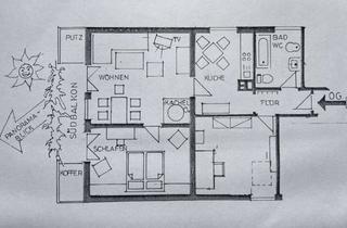 Wohnung mieten in 83707 Bad Wiessee, 2,5-Zimmer Wohnung mit Südbalkon in Bad Wiessee