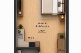 Wohnung mieten in Gymnasium Str. 79PF, 75175 Oststadt, Helle möblierte Wohnung im Neubau mit Balkon und Garage