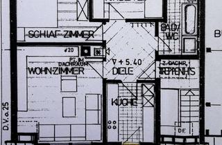 Wohnung mieten in 72639 Neuffen, Gepflegte 3-Zimmer-Dachgeschosswohnung in Neuffen