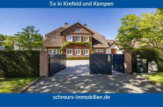 Villa kaufen in 47800 Bockum, Reetgedeckte Fabrikantenvilla am Krefelder Stadtwald – ein Anwesen von absoluter Seltenheit!