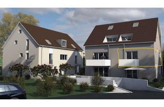 Wohnung mieten in Alemannenstraße 18, 71336 Waiblingen, Moderne 2-Zimmer-Wohnung mit Balkon & Tiefgarage – Neubau von 2022 in Waiblingen-Bittenfeld