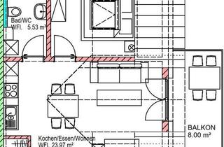 Wohnung mieten in 85104 Pförring, Neubau - Moderne 2 Zi. DG-Wohnung in Forchheim W-09A