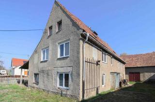Haus kaufen in 01561 Priestewitz, Großes Grundstück mit Scheune – ideale Neubau- oder Sanierungschance