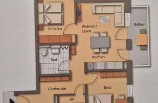 Wohnung mieten in 92318 Neumarkt, Erstbezug Neubauwohnung mit 3 Zimmern und Balkon in Neumarkt
