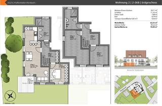 Wohnung mieten in 85276 Pfaffenhofen, Neubauwohnung mit ca. 115 m² Gesamtfläche, wohnlich ausgebaut. Souterrain, 2 Bädern, Garten & Carpot