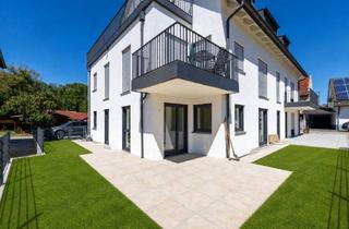 Wohnung mieten in 85276 Pfaffenhofen, Neubauwohnung mit ca. 115 m² Gesamtfläche, wohnlich ausgebaut. Souterrain, 2 Bädern, Garten & Carpot