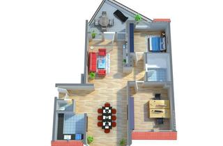 Wohnung kaufen in 71032 Böblingen, Lichtdurchflutete Dachgeschosswohnung mit Ateliercharakter und großzügiger Dachterrasse