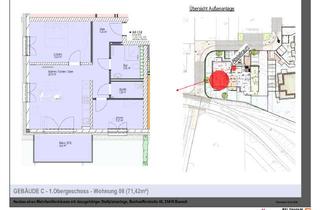 Wohnung mieten in Bonhoefferstraße 46, 35418 Buseck, Neubauwohnung mit großzügigem Balkon und zwei Schlafzimmern!
