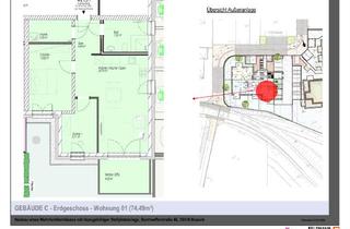 Wohnung mieten in Bonhoefferstraße 46, 35418 Buseck, 3-Zimmer Neubauwohnung mit Einbauküche und eigenem Gartenanteil!