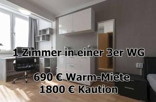 Immobilie mieten in Baumstr. 22, 75172 Innenstadt, WG Zimmer in Pforzheim Zentrum in möbelierter 3er WG - 550 Meter vom HBF Pforzheim