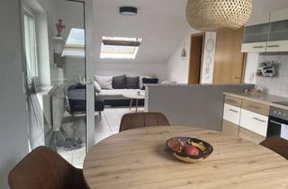 Wohnung mieten in 64395 Brensbach, Sehr schöne, helle DG-Wohung mit Balkon und wenig Schrägen, teilmöbiliert zu vermieten
