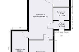 Wohnung mieten in Fritz-Heckert-Ring 67, 08427 Fraureuth, 3-Raumwohnung mit Einbauküche und Balkon