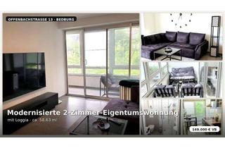 Wohnung kaufen in Offenbachstr. 13, 50181 Bedburg, Modernisierte 2-Zimmer-Eigentumswohnung mit Loggia – freiwerdend in Bedburg