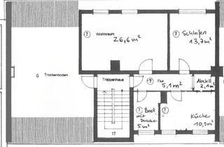 Wohnung kaufen in 17033 Innenstadt, Provisionsfrei! 2‑Raum‑Dachgeschosswohnung in der Innenstadt