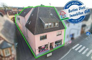 Haus kaufen in 63762 Großostheim, DIETZ: Vermietetes (362qm) Wohn- & Geschäftshaus: 4 Wohneinheiten, 2 Ladenlokale & Gewölbekeller!