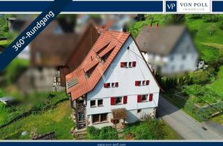 Bauernhaus kaufen in 72172 Sulz, Historisches Bauernhaus-Ensemble mit Scheune, Veranda und Obstgarten am Bach