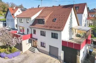 Haus kaufen in 72820 Sonnenbühl, Großzügig wohnen und erfolgreich arbeiten - mit Perspektive und geschützter Garten-Idylle