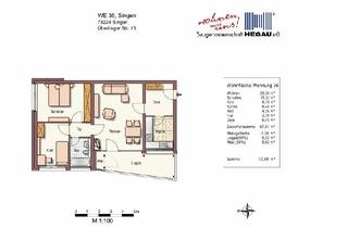 Wohnung mieten in Überlinger Str. 15, 78224 Singen, 3 - Zimmerwohnung in Singen Süd