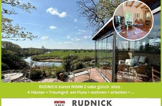 Haus kaufen in 29690 Schwarmstedt, RUDNICK bietet 4 Häuser auf Traumgrundstück direkt an der Leine für Privat & Gewerbe