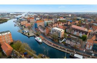 Anlageobjekt in Am Delft 13-15, 26721 Stadtzentrum, ATTRAKTIVES WOHN-UND GESCHÄFTSHAUS IN DIREKTER WASSERLAGE