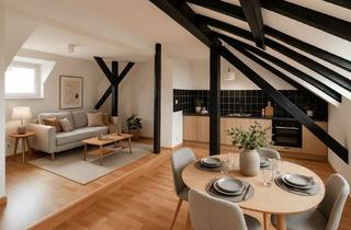 Wohnung kaufen in 47058 Duissern, 4-Zimmer-Dachgeschosswohnung mit Altbaucharme am Fuße des Kaiserbergs