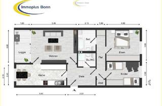 Wohnung kaufen in 53229 Beuel, 3-ZImmerwohnung mit Balkon im 5.OG, Kellerraum in Bonn Beuel