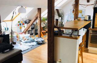 Lofts mieten in Alaunstraße 90, 01099 Äußere Neustadt, Loft-Juwel in der Neustadt! Traumhaftes, offenes Dachgeschoss-Loft mit Echtholzcharme!