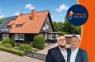 Doppelhaushälfte kaufen in 39326 Wolmirstedt, Charmante Doppelhaushälfte in Finnland-Bauweise mit Garten, Vollkeller und Gestaltungspotenzial