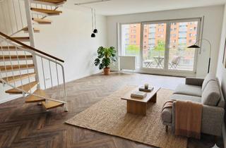 Wohnung mieten in 60486 Bockenheim, Lichtdurchflutete Süd-Maisonette – Erstbezug nach Sanierung, 2 Balkone , Tiefgarage, TL-Bad