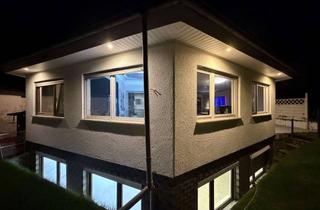 Haus kaufen in 64673 Zwingenberg, IDEAL für 2 ! Klimatisiertes Architektenhaus mit Doppelgarage + Carport in RUHIGER TOPLAGE m. Teich!