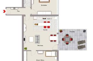 Wohnung kaufen in 32657 Lemgo, Lemgo - Sanierte 3-Zimmer-Wohnung im Souterrain am Lemgoer Stadtwall