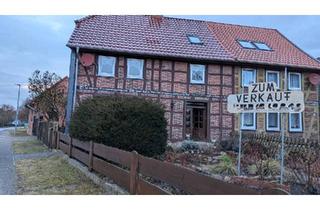 Doppelhaushälfte kaufen in 39359 Calvörde, Calvörde - Doppelhaushälfte mit großem Grundstück ideal für Selbstversorger