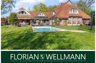 Villa kaufen in 28865 Lilienthal, Lilienthal | Eindrucksvolle Landhausvilla mit Pool, Sauna- und Gästehaus auf 9.000m² Grundstück