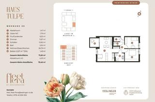 Penthouse mieten in Gunta-Stölzl-Straße, 74076 Heilbronn, Exklusive 3-Zimmer-Penthousewohnung im Haus Tulpe