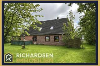 Haus kaufen in 25899 Dagebüll, Handwerkerhaus mit großem Garten und 1,8613 ha Ackerland unmittelbar am Nordseedeich in Dagebüll