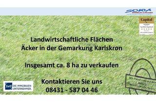 Immobilie kaufen in 85123 Karlskron, Mehrere landwirtschaftliche Flächen - Acker - in der Gemarkung Karlskron zu verkaufen - Landwirts...