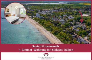 Wohnung kaufen in 23669 Timmendorfer Strand, Saniert & meeresnah: 3-Zimmer-Wohnung mit Südwest-Balkon