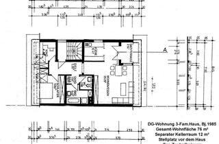Wohnung mieten in An Der Bleiche 12, 63322 Rödermark, Schön geschnittene helle 2,5-Raum-DG-Wohnung im 2. OG eines 3 Parteienhauses, Ruhige Lage!