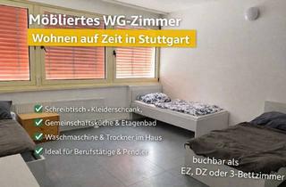 Immobilie mieten in Hedelfingerstr., 70327 Hedelfingen, Möblierte Zimmer Stuttgart für Wohnen auf Zeit schon ab 1 Monat